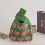 Women’s Knitted Wool Bucket Bag – Versatile Handbag & Casual Tote