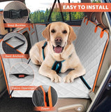 Dog Backseat Extender with Hard Bottom – Heavy-Duty Waterproof Car Seat Hammock for Dogs up to 400 lbs