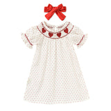 Baby Girls Valentine’s Day Dress ❤️ Heart Embroidery Party Outfit with Headband 🎀
