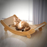 U-Shaped Cat Scratching & Lying Bed – Multi-Functional Cat Lounger & Scratch Pad for Indoor Cats