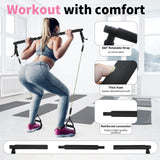 Professional Yoga & Pilates Bar Kit – 18-Piece Full Body Workout Set with Ab Roller & Resistance Bands 🧘‍♀️💪🔥