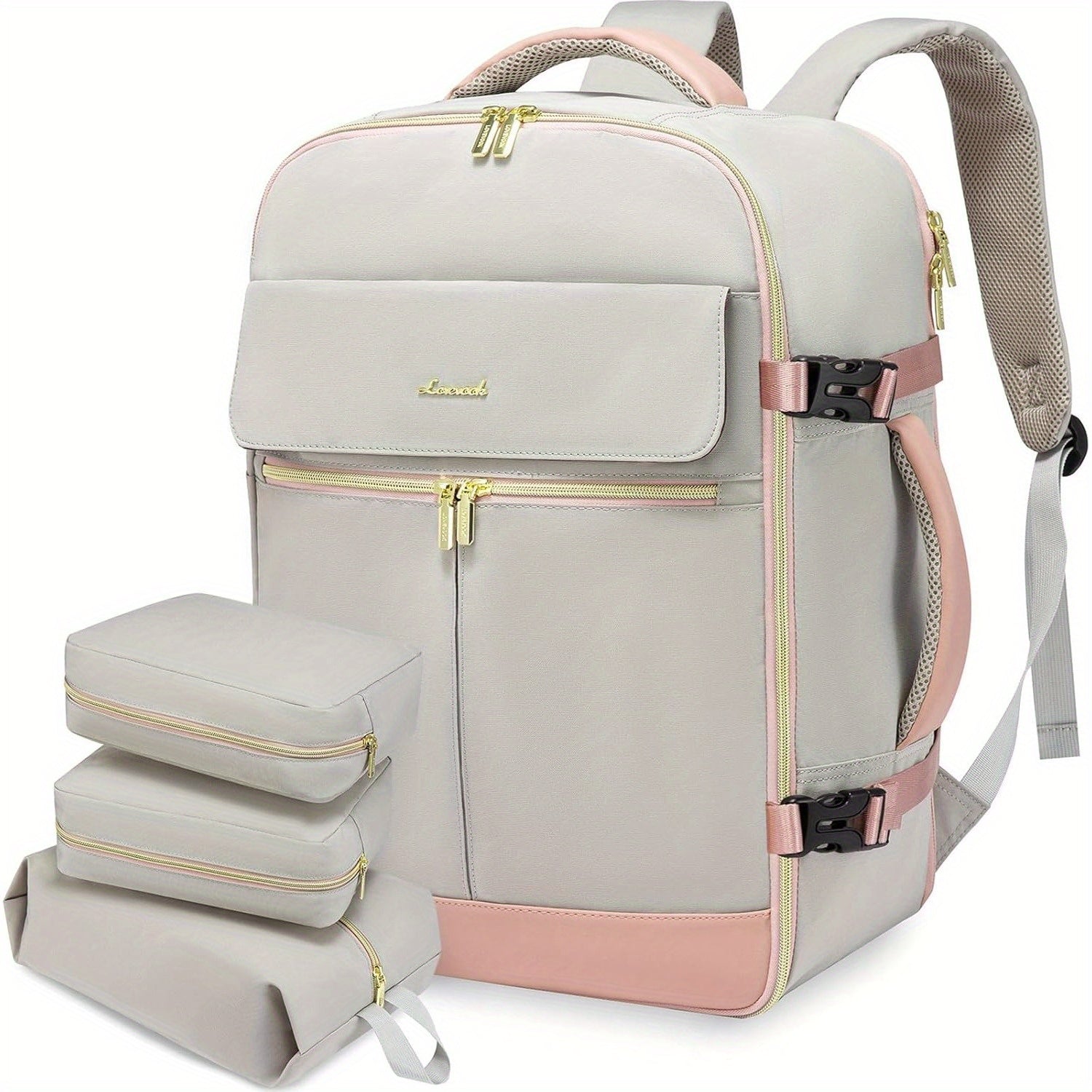 Large-Capacity TSA Carry-On Travel Backpack for Women – Fits 17″ Laptop & Daypack Cube System 🎒
