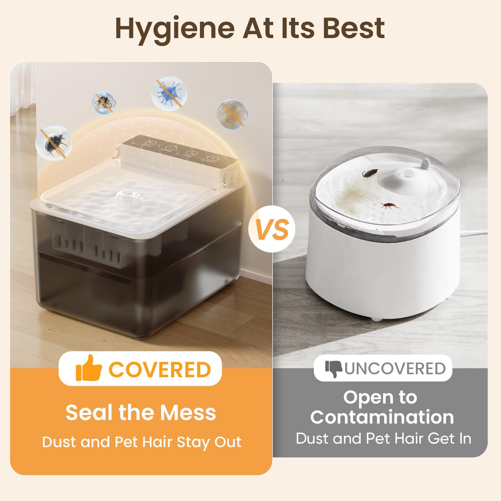 Wired Automatic Pet Fountain – Smart Dog & Cat Water Dispenser with Automatic Sensing Function for Continuous Fresh Hydration