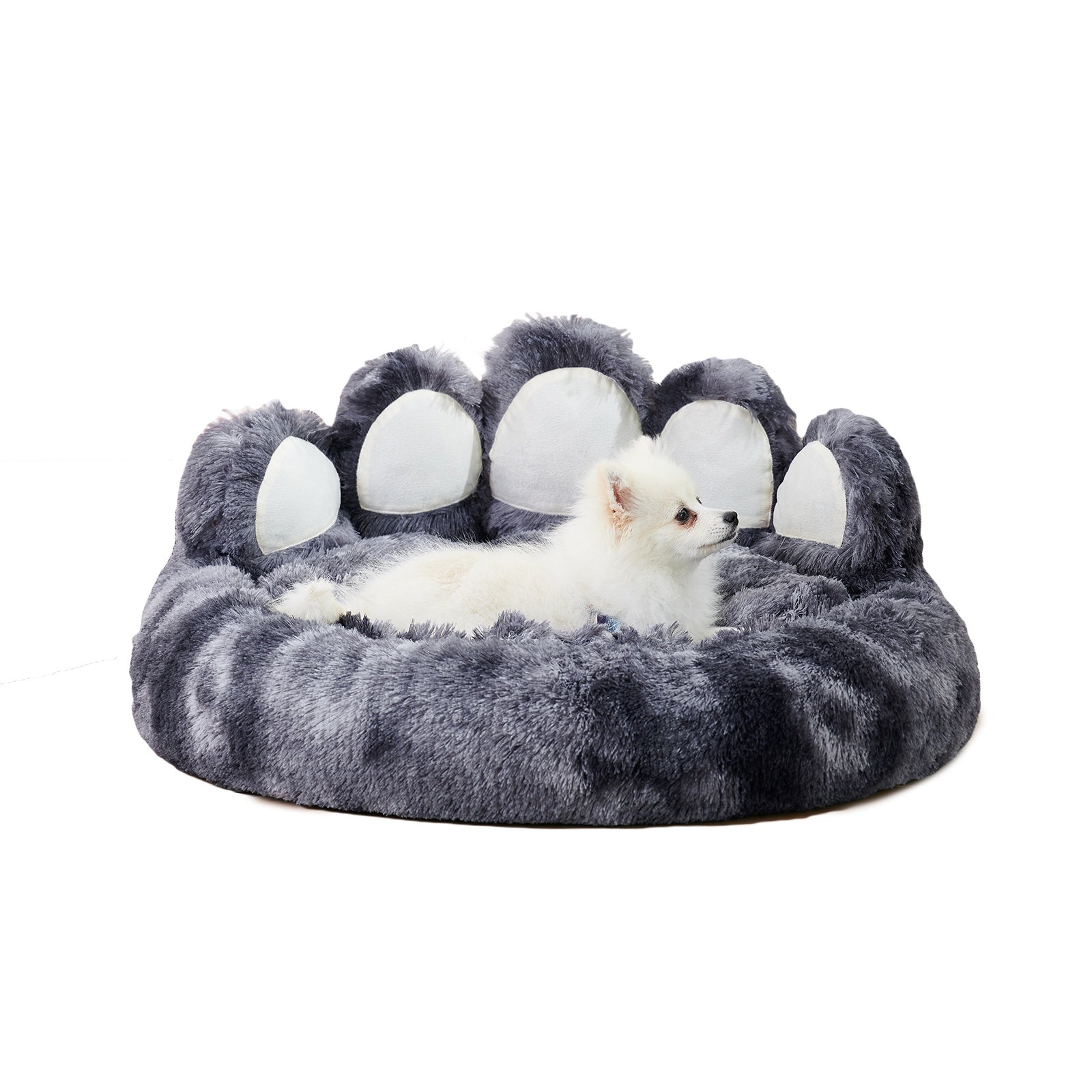 Cute Dog Bear Paw Shape Bed – Cozy Plush Pet Bed for Small & Medium Dogs & Indoor Cats, Soft & Warm Furniture Style Design