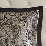 12-Piece Black Comforter Set with Cotton Bed Sheets – Luxury Queen Bedding Ensemble