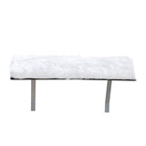Wall-Mounted Cat Window Perch Seat – Upholstered MDF & Iron, White