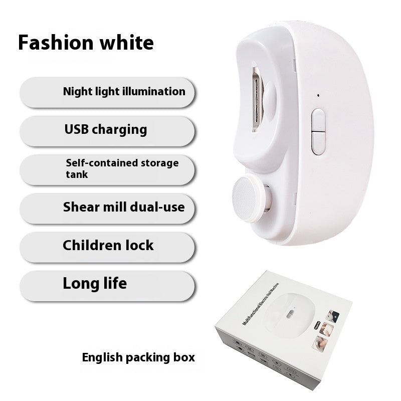 Electric Nail Grinder & Anti-Pinch Nail Clipper – Safe, Multi-Purpose Nail Care Tool for Kids & Adults