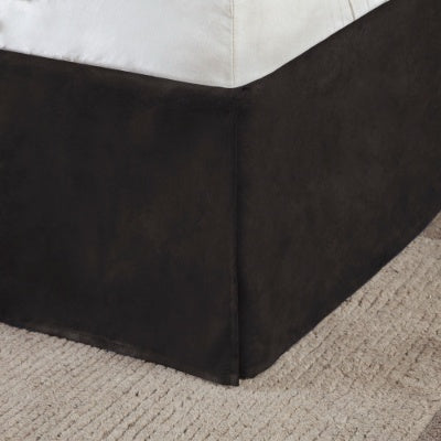 7-Piece Faux Suede Comforter Set – Includes Comforter, Bedskirt, 2 Shams & 3 Decorative Pillows, Hypoallergenic Polyester Fill, Elegant Textured Design