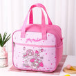 Sanrio My Melody Insulated Lunch Bag (500 ml Capacity) – Large Capacity Pastel Blue Bento-Style Bag with Strap for Office, Picnic & Outdoor 🧺🎀