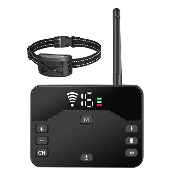 Wireless Electric Dog Fence & Training Collar System – Waterproof, Customizable Boundary Containment for All Sizes