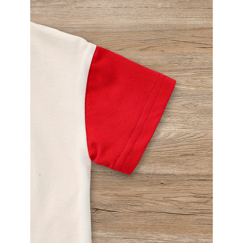 Baby Boy 4th of July Outfit Set – USA Letter Print T-Shirt & Shorts, Independence Day Celebration Clothes