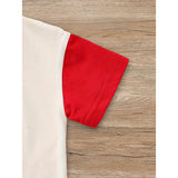 Baby Boy 4th of July Outfit Set – USA Letter Print T-Shirt & Shorts, Independence Day Celebration Clothes