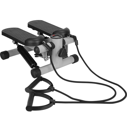 Mini Fitness Stepper for Women with LCD Monitor & Resistance Bands – Quiet Stair Stepper Max 330 lbs 💃🏋️‍♀️🔥