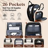 Women’s Premium Laptop Backpack 15.6” – USB Charging, Large Organizer Work & Travel Bag
