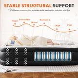 Queen Air Mattress with Built-in Pump - 18" Double-Height Inflatable Guest Bed