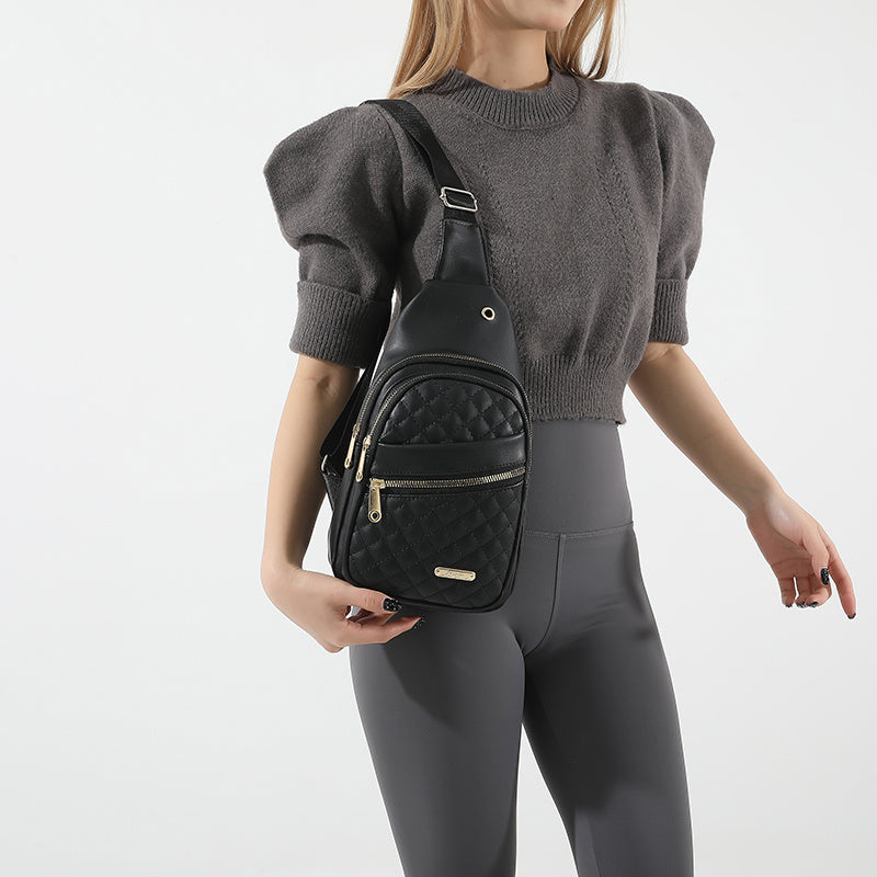 Storage Sling Travel Bag 🎒 Water-Resistant Crossbody Chest Bag with Earphone Hole – For Men & Women