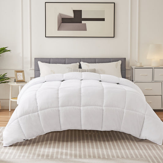 Four-Season Universal Down Comforter – Lightweight All-Year Duvet Insert