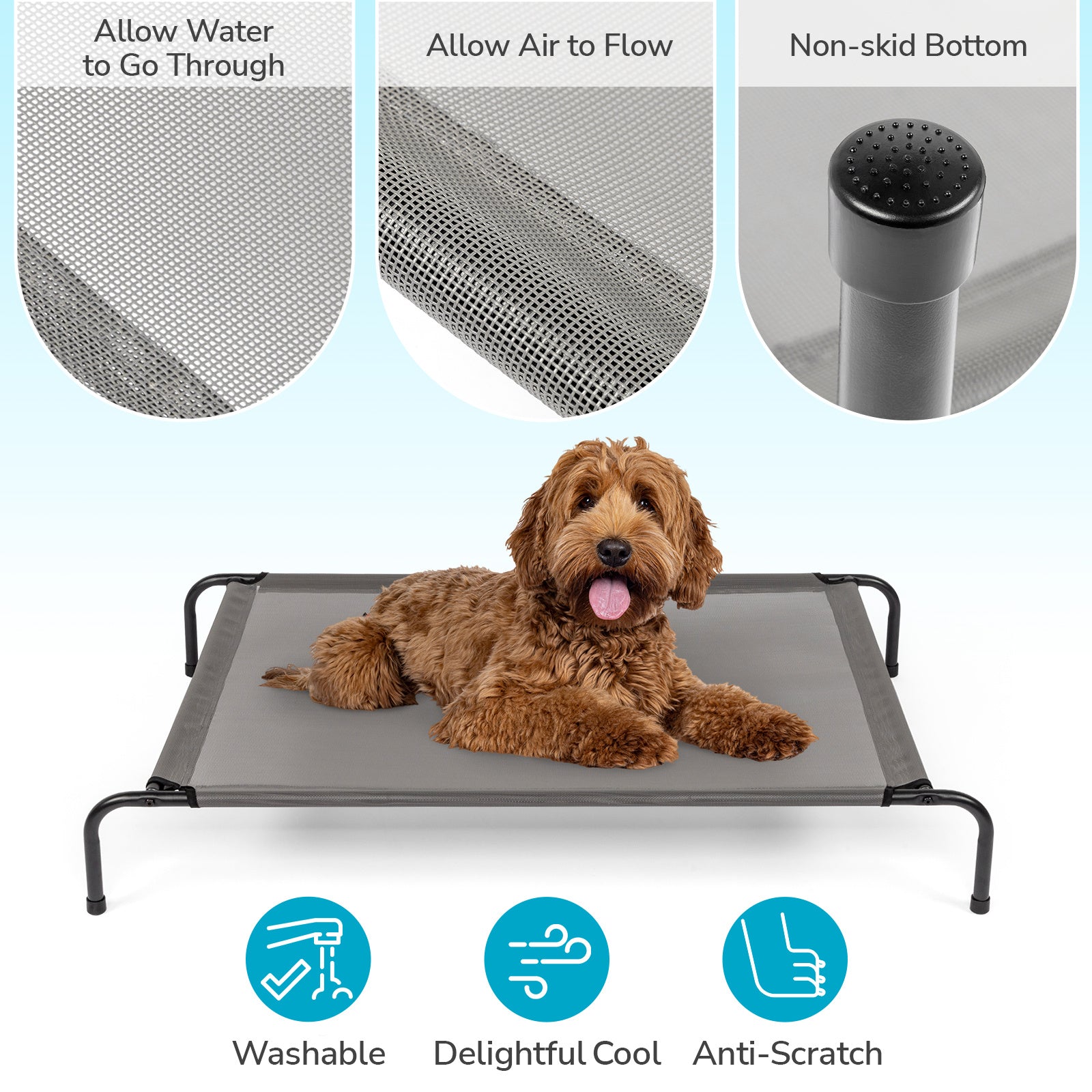 Pet Beds – Soft Plush Washable Cushion with Supportive Padding & Non-Slip Bottom for Cats, Puppies & Small Dogs