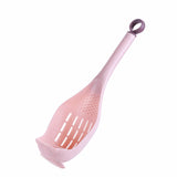 Large Plastic Colander Scoop Spoon – Heat-Resistant Long-Handled Strainer for Soup, Pasta, Vegetables & More