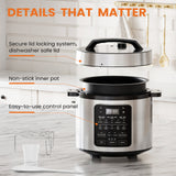 9-in-1 Electric Pressure Cooker – Multi-Functional Smart Pot with Rice, Steamer, Slow Cook & Yogurt Modes