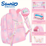 Sanrio Kuromi Multi™ Bag Set – Shoulder Bag & Backpack with Plush Pendant, 6 Badges & Stationery Set – Ultra-Light Travel Essentials