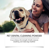 Yegbang Pet Tooth Cleaning Powder – Tartar & Stain Remover with Breath-Freshening Formula for Cats & Dogs