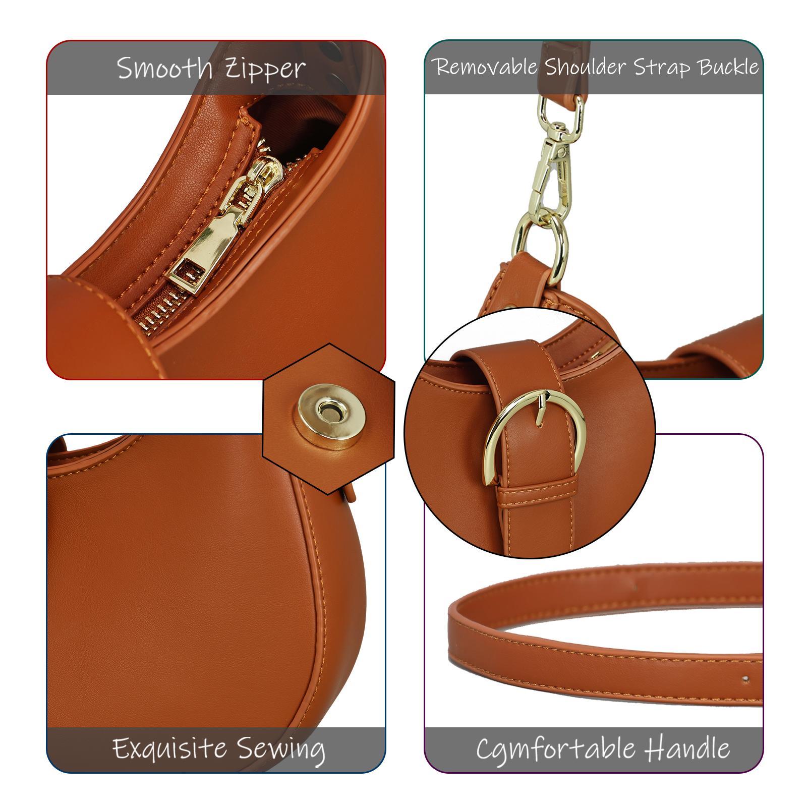 Fashion Los Angeles 0386 Series – Women’s Shoulder Bag in Black & Brown