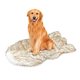 Luxury Faux Fur Dog Bed – 5" Thick Super Soft Memory Foam with Removable Cover for Ultimate Comfort
