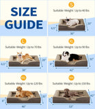 Large Orthopedic Dog Sofa – Supportive Foam Mattress with Egg Crate Design, Waterproof Lining & Washable Cover