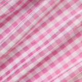 Baby Girl Valentine’s Day Dress – Pink Plaid Outfit with Heart Embroidery & Ruffle Sleeves