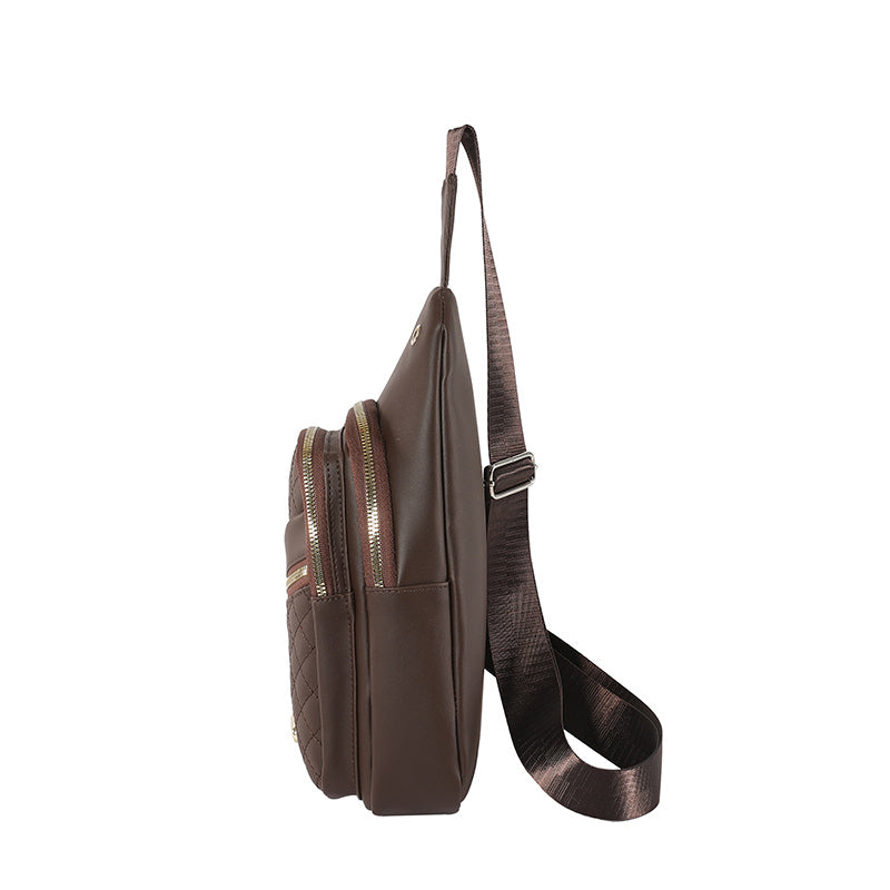 Storage Sling Travel Bag 🎒 Water-Resistant Crossbody Chest Bag with Earphone Hole – For Men & Women