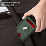 Minimalist & Smart AirTag Leather Wallet