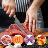 8-Inch Japanese Chef Knife – Ultra-Sharp VG-10 Clad Blade with Sheath Case