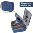 5-Color 3-Layer Multifunctional Travel Digital Storage Bag – Waterproof Cable & Charger Organizer Pouch 📦