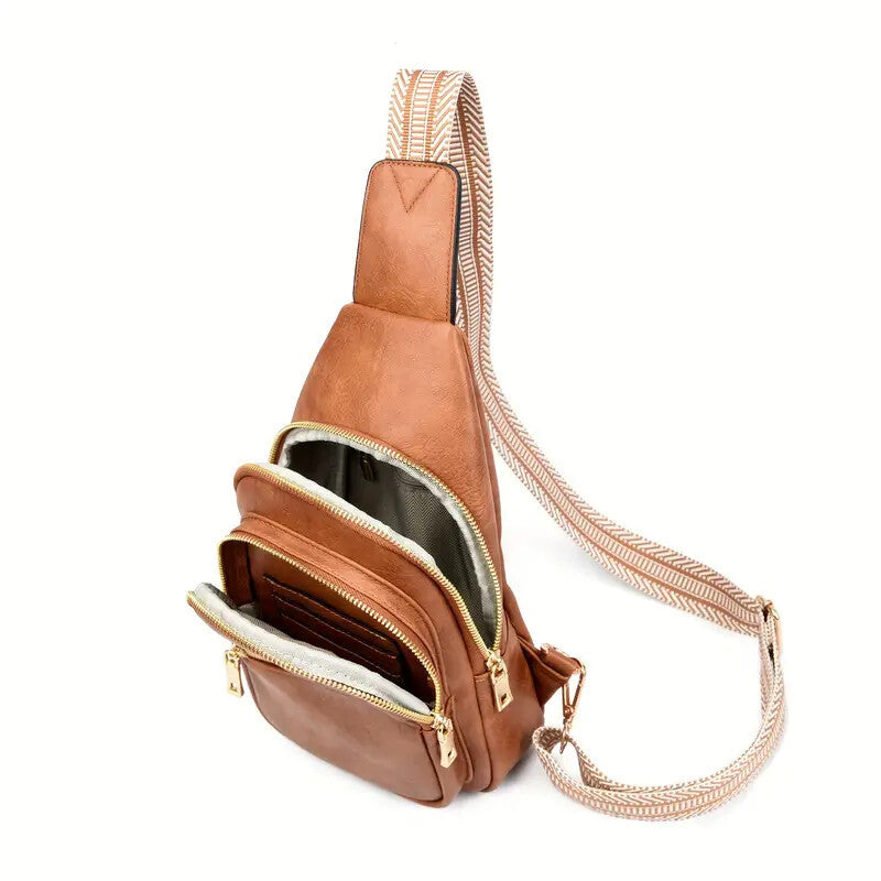 Trendy Small Sling Bag for Women 🎒 Stylish Leather Crossbody Fanny Pack – Everyday Travel Purse