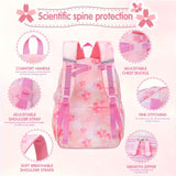 Sanrio Hello Kitty Girls Backpack & Duffel Bag Set – Pastel Pink Large-Capacity School Bag + Travel Luggage