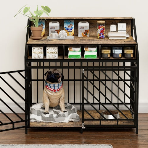 Bamboo Elevated Dog Bowl – Raised Pet Feeding Station with Durable Stand, Stainless Steel Bowls & Ergonomic Design