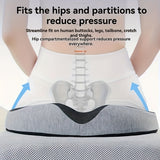 Pressure-Relieving Memory Foam Seat Cushion – Ultra-Dense Ergonomic Support for Office, Car & Wheelchair 🛋️