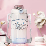 Sanrio Licensed 500 ml Insulated Stainless Steel Bottle – Cute Character Straw Bottle for Travel & Daily Use 🥤🎀