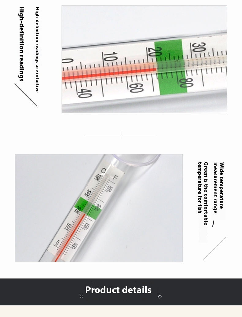 Chubby Thermometer YSL-110 – Digital LCD Aquarium Thermometer, Accurate Water Temperature Monitor for Fish Tanks