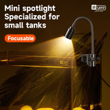 YEE Mini Spotlight Knob Type QC – Adjustable Aquarium LED Spotlight, Energy-Saving Fish Tank Lighting with Knob Control