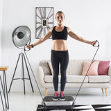 Vibration Exercise Machine with Resistance Bands & Remote – Whole Body Vibration Platform for Home Fitness 🏋️‍♀️⚡