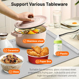Foldable Electric Food Warming Mat - Silicone Heating Tray with 3 Temperature Settings for Buffets & Parties