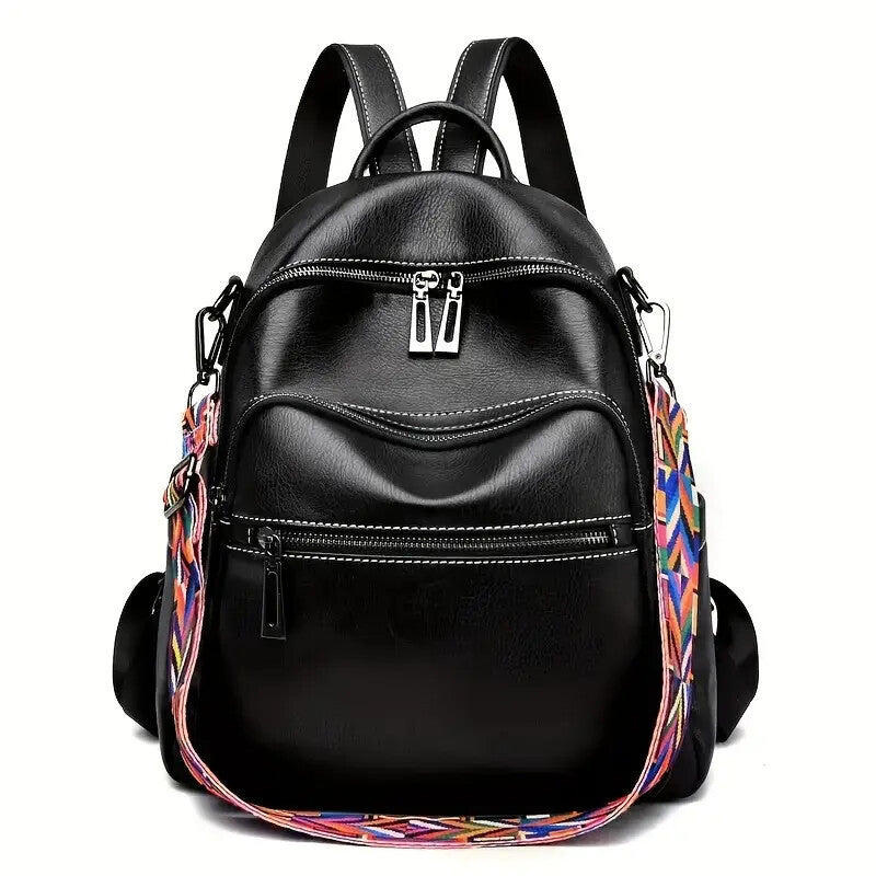 Convertible Purse for Women 👜 Faux Leather Shoulder Handbag, Satchel & Travel Backpack