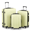 3-Piece ABS+PC Curved Vertical Luggage Set – Hard Shell Spinner Suitcases with TSA Lock & 360° Wheels (20", 24", 28")
