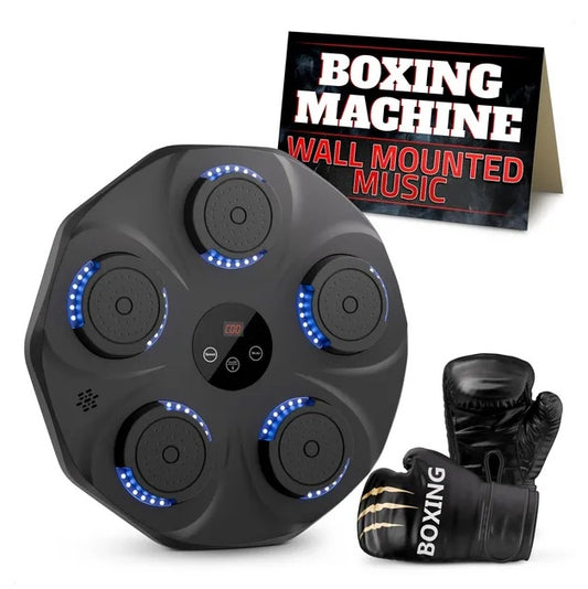 Music Boxing Machine – Wall-Mounted Bluetooth Punching Pad with Lights & Sound Effects 🎶🥊🔥