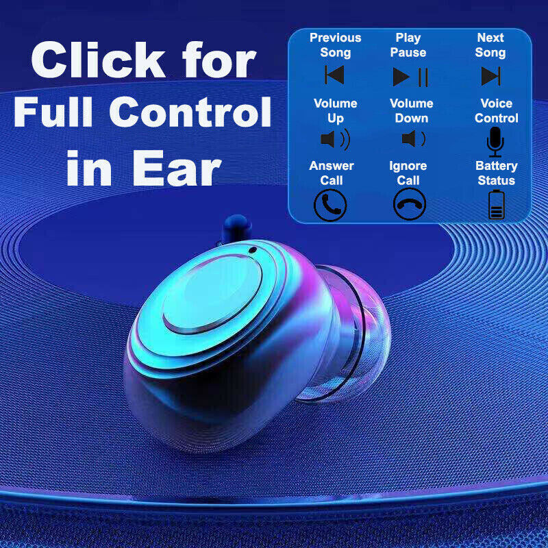 TWS Wireless Bluetooth 5.1 Earbuds - Waterproof Sports Headphones with Charging Case
