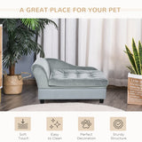 Luxury Small Dog Bed – Plush Sofa-Style Pet Couch with Hidden Storage, Washable Cushion & Non-Slip Base