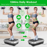 Vibration Exercise Machine with Resistance Bands & Remote – Whole Body Vibration Platform for Home Fitness 🏋️‍♀️⚡