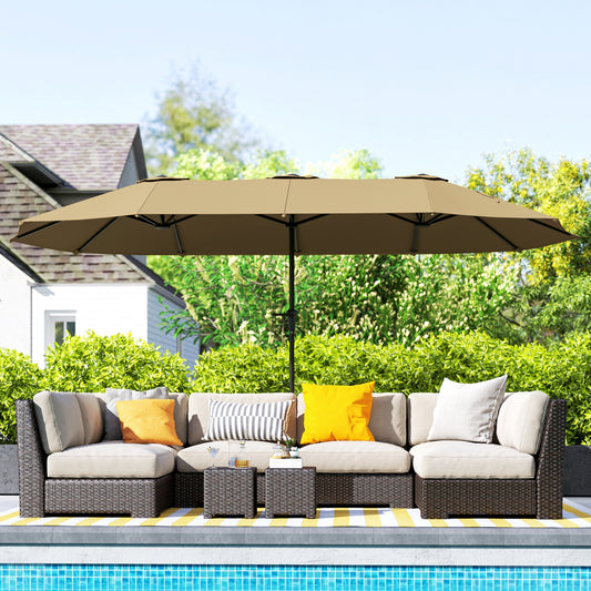 Outdoor Beach Umbrella – UV-Resistant Canopy with Tilt, Lightweight Aluminum Pole, Portable Carry Bag Included